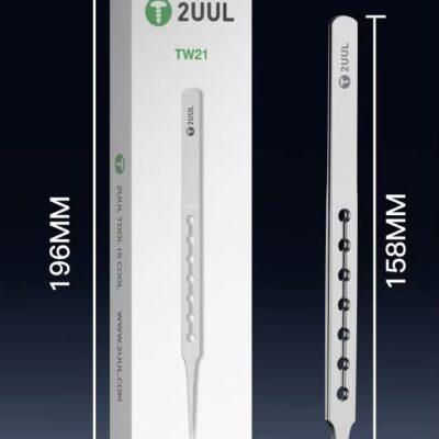 2UUL TW21 Straight Head Non-Magnetic Daily Tweezer