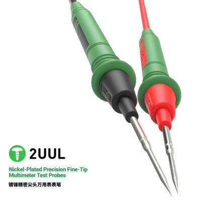2UUL Nickel-Plated Precision Fine-Tip Multimeter Test Probes