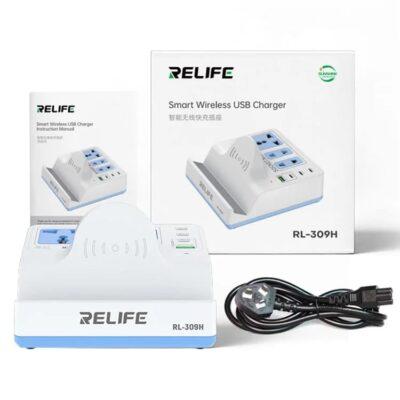Relife RL-309H 72W smart wireless charger and power socket station.Relife RL-309H 72W smart wireless charger and power socket station.