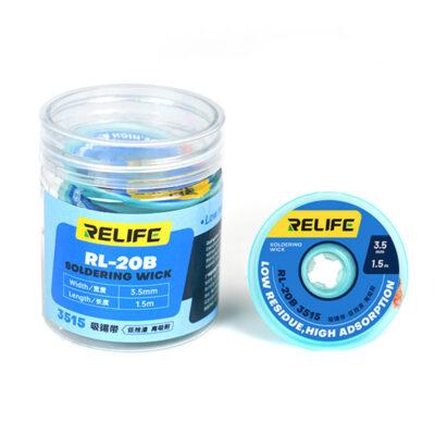 Relife RL-20B 3515 soldering wick.It measures 3.5mm in width and is 1.5m long.